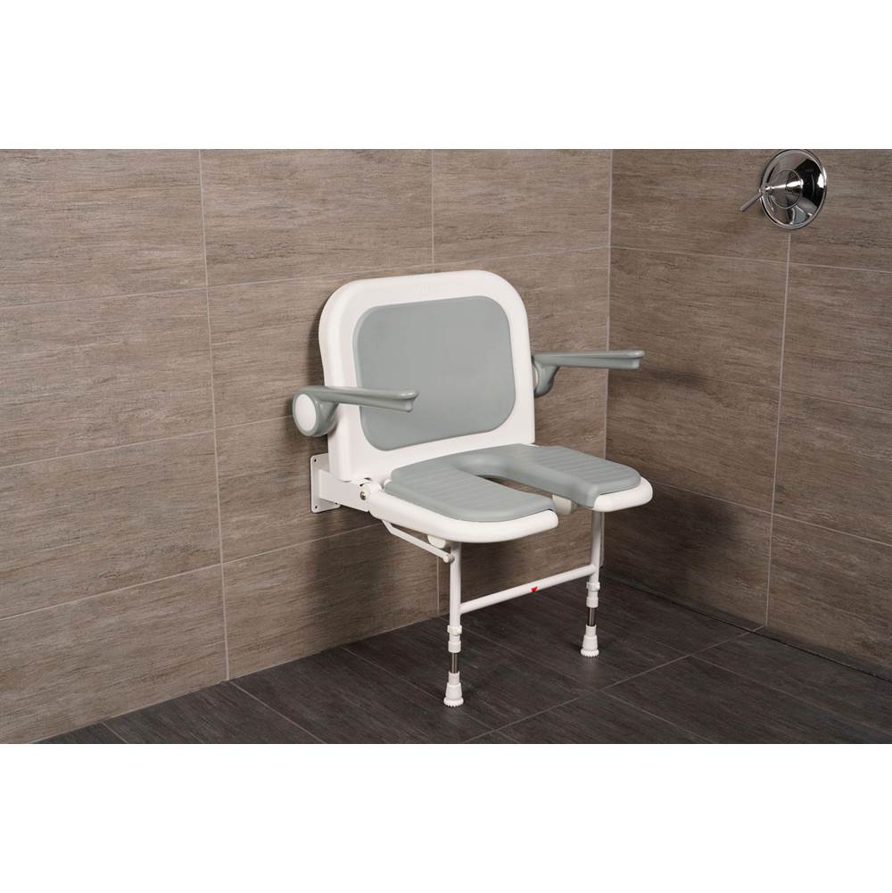 ARC Wide ''U'' Seat w/ back and arms