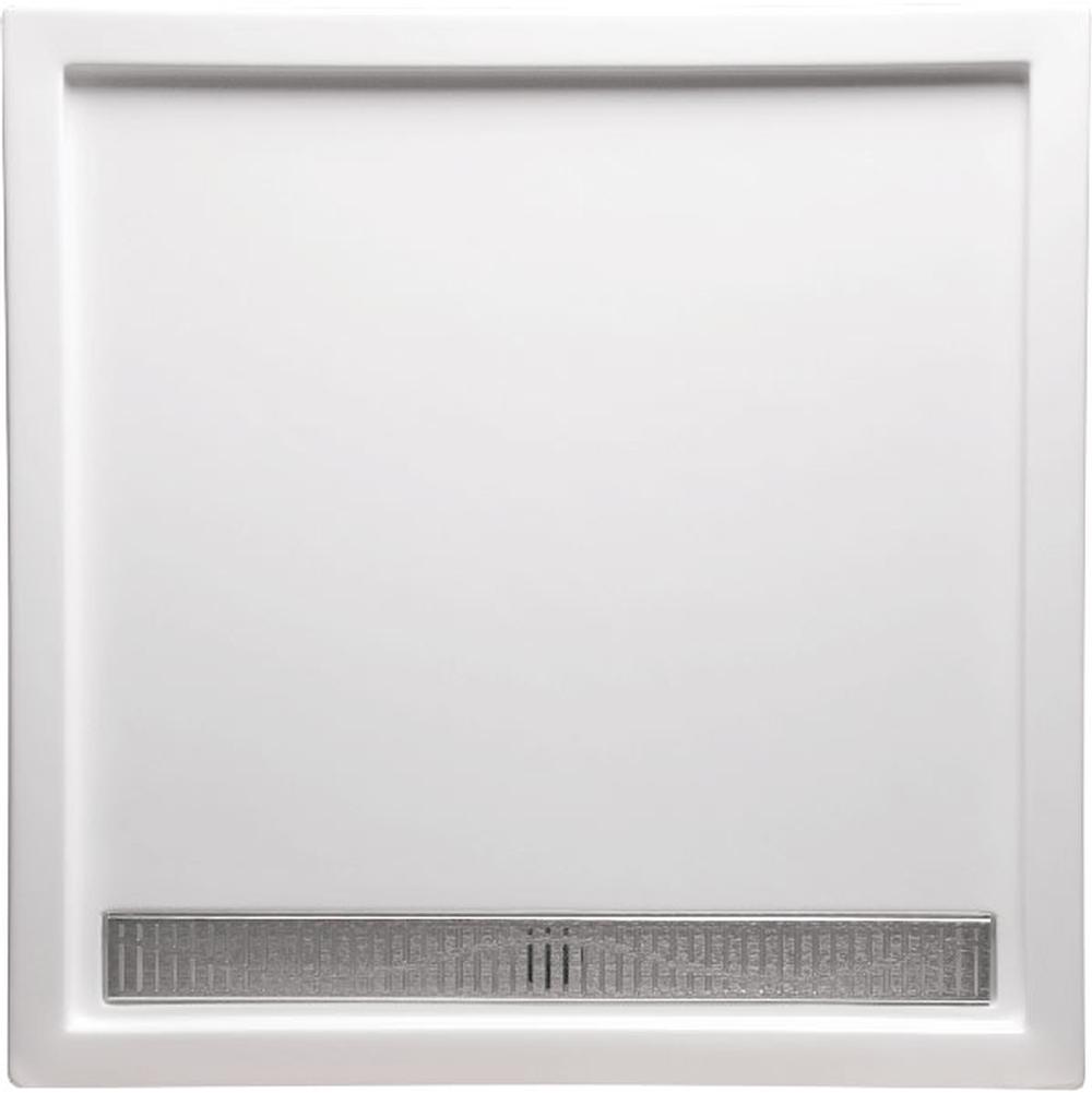 Americh 48'' x 32'' Single Threshold DS Base w/Square Drain - Biscuit