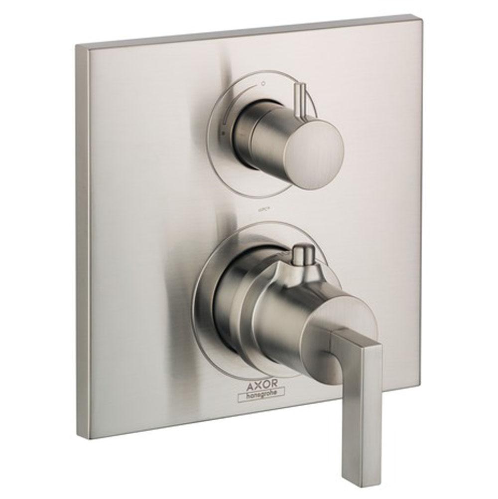 Axor Citterio Thermostatic Trim with Volume Control in Brushed Nickel