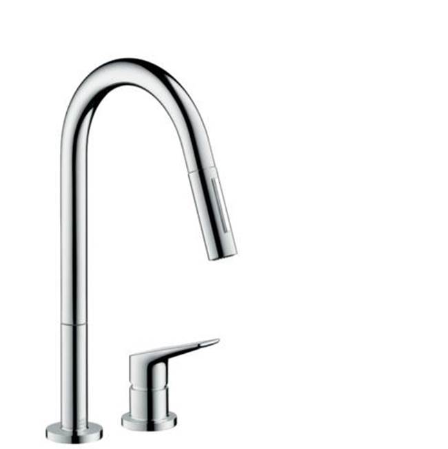 Axor Citterio M 2-Hole Single-Handle Kitchen Faucet 2-Spray Pull-Down, 1.75 GPM in Chrome