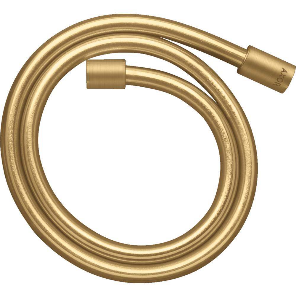Axor ShowerSolutions Techniflex Hose with Cylindrical Nut, 49'' in Brushed Gold Optic
