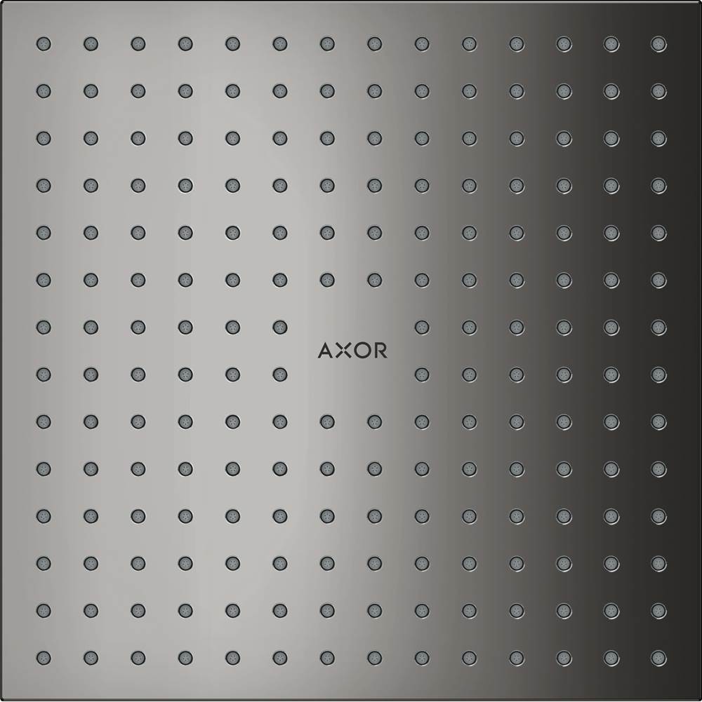 Axor ShowerSolutions Showerhead 250 Square 2-Jet, 1.75 GPM in Polished Black Chrome