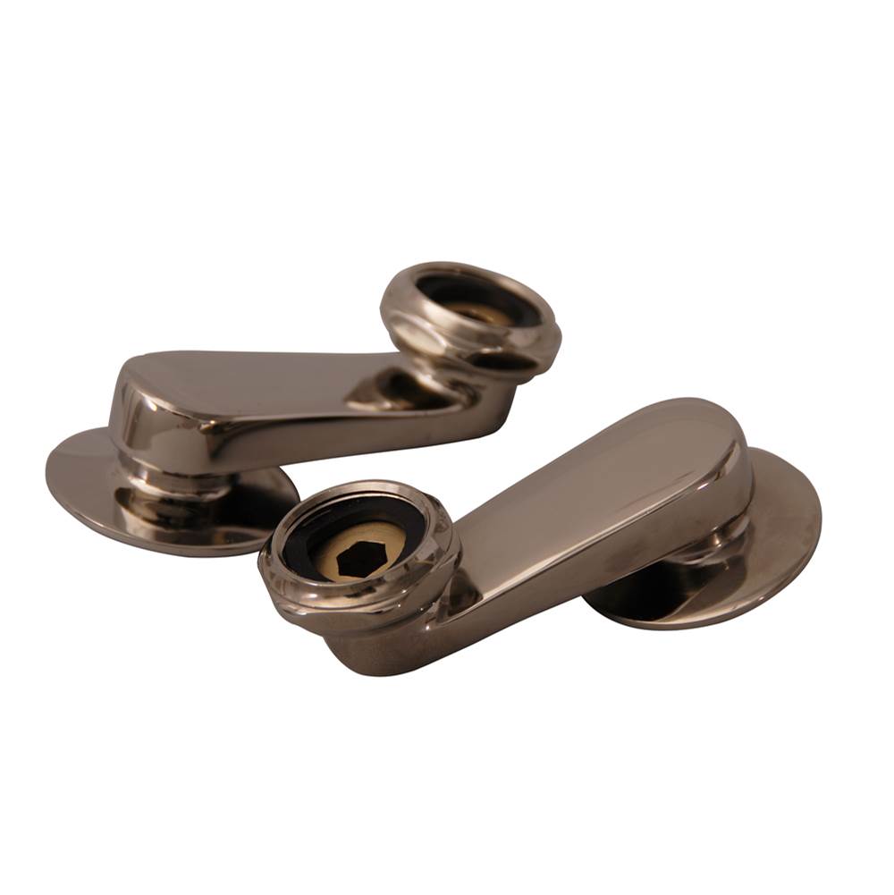 Barclay Swivel Arm Connectors for Wall Mount Faucet, Polished Nickel