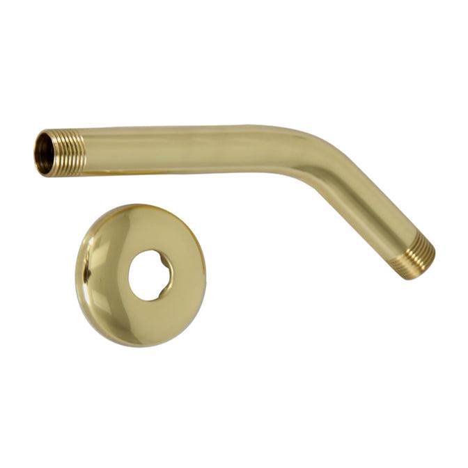 Barclay 12'' Offset Shower Arm W/Flangex-Hvy 20.5 MM,Solid Brass,PB