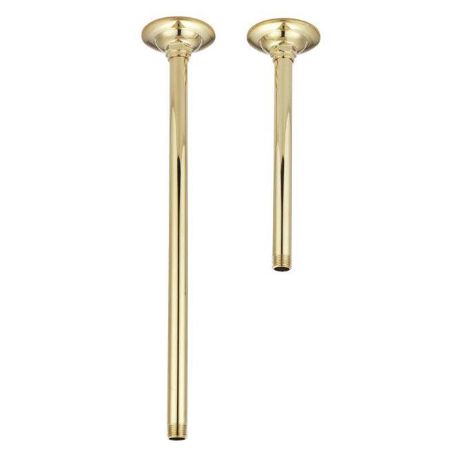 Barclay 10'' Ceiling Mount Brass Tube