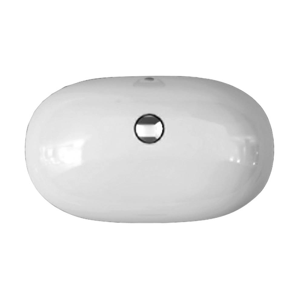 Barclay Variant 23-5/8'' x 14'' OvalUndercounter Basin in White