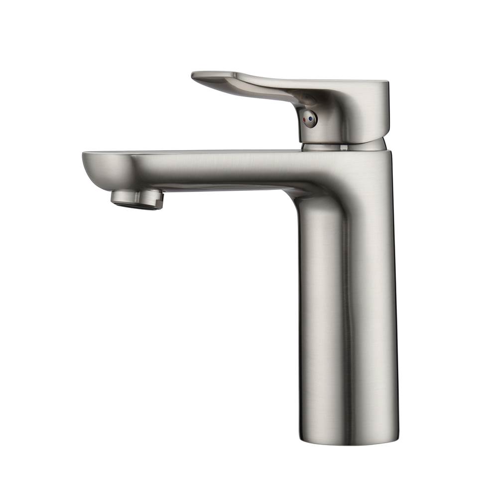 Barclay Tova Single Handle Lav Faucetwith Hoses, Brushed Nickel