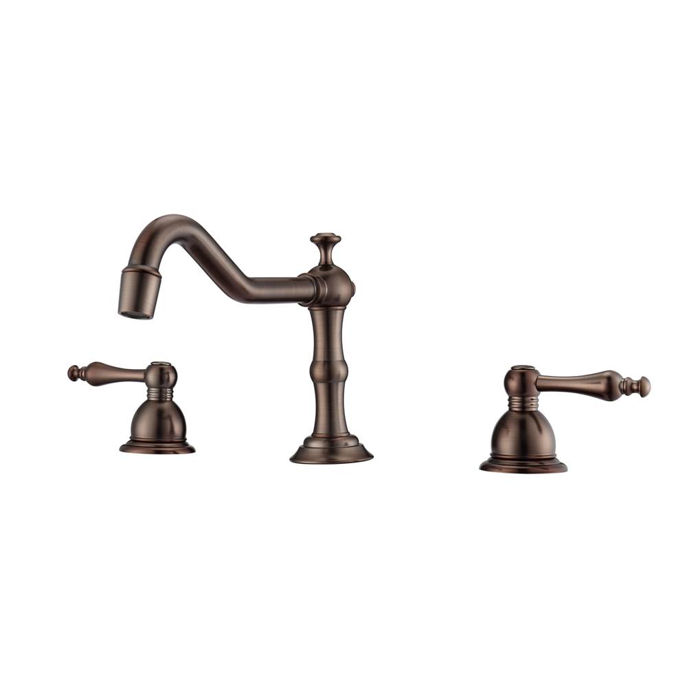 Barclay Roma 8''cc Lav Faucet, withHoses, Metal Lever Handles,ORB