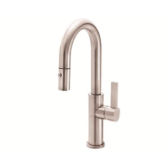 California Faucets Corsano Pull-Down Prep/Bar Faucet with Squeeze or Button Sprayer