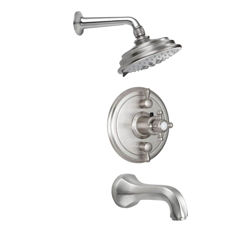 California Faucets Monterey StyleTherm® 1/2'' Thermostatic Shower System with Showerhead and Tub Spout