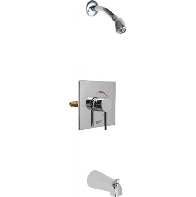Chicago Faucets SQUARE T/P TUB AND SHOWER VALVE