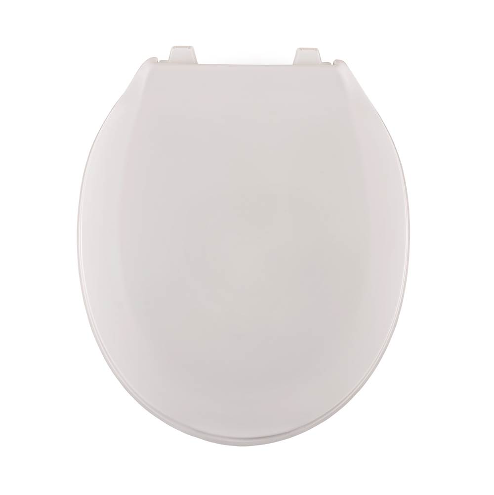 Centoco Luxury Plastic Toilet Seat, Closed Front With Cover, Biscuit/Linen, Regular Bowl