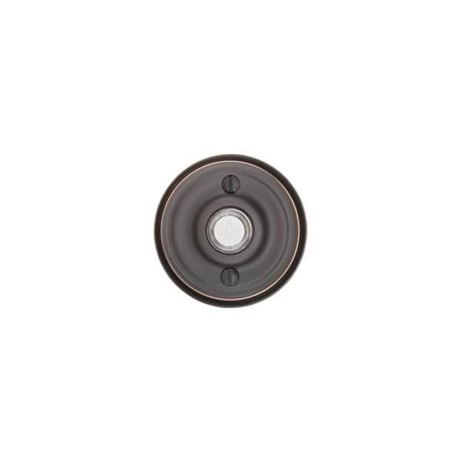 Emtek Brass Doorbell, Regular Rosette, US3NL