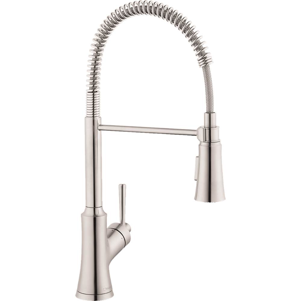 Hansgrohe Joleena Semi-Pro Kitchen Faucet, 2-Spray, 1.75 GPM in Steel Optic