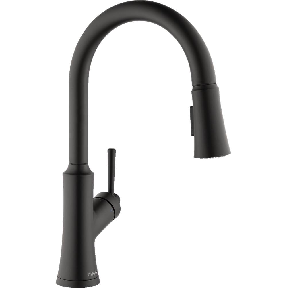 Hansgrohe Joleena HighArc Kitchen Faucet, 2-Spray Pull-Down, 1.75 GPM in Matte Black