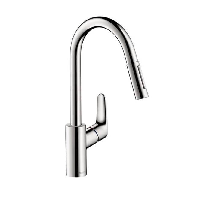 Hansgrohe Focus HighArc Kitchen Faucet, 2-Spray Pull-Down, 1.75 GPM in Chrome