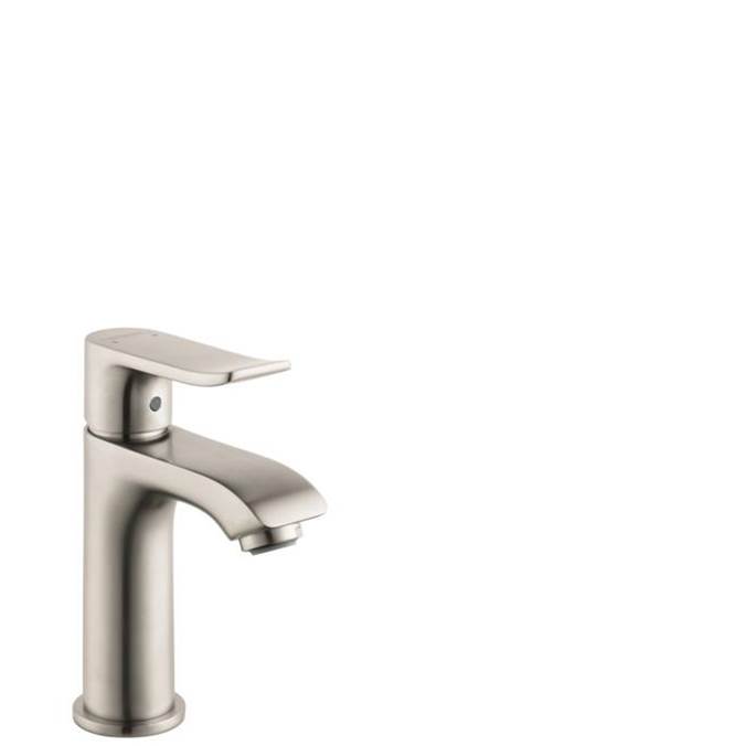 Hansgrohe Metris Single-Hole Faucet 100 with Pop-Up Drain, 1.2 GPM in Brushed Nickel