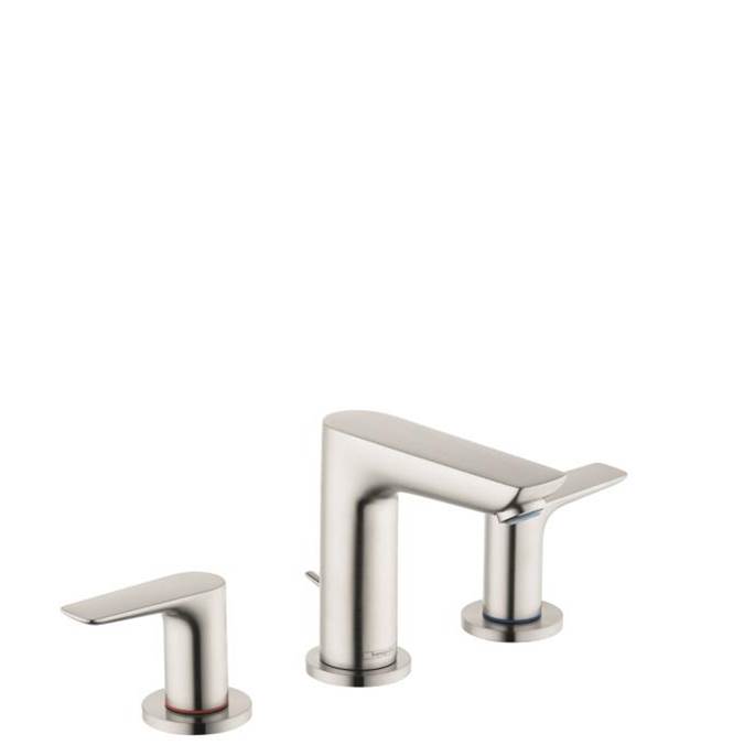 Hansgrohe Talis E Widespread Faucet 150 with Pop-Up Drain, 1.2 GPM in Brushed Nickel