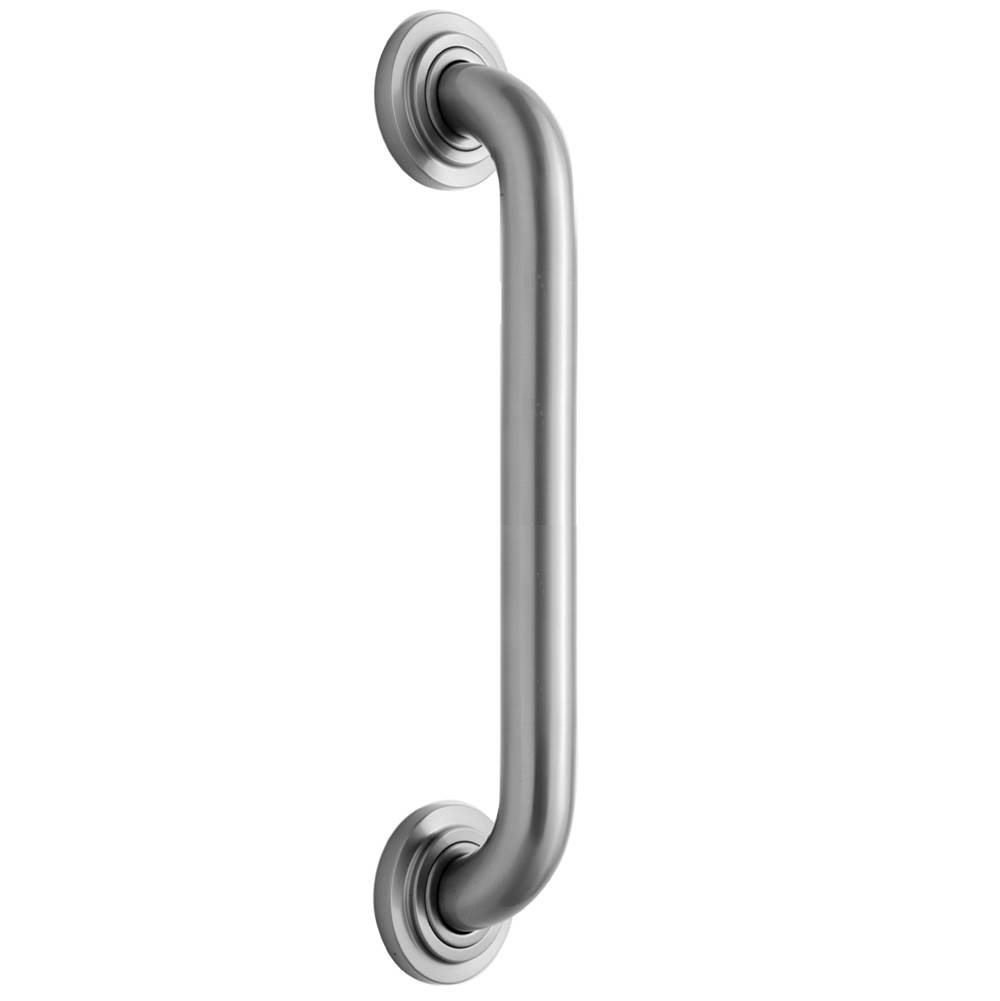 Jaclo 16'' Deluxe Grab Bar with Contemporary Round Flange