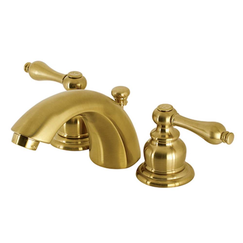Kingston Brass Mini-Widespread Bathroom Faucet, Brushed Brass