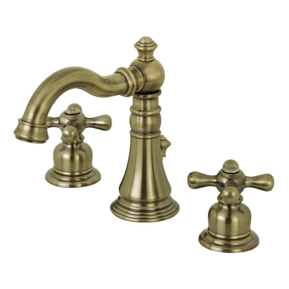 Kingston Brass Fauceture American Classic Widespread Bathroom Faucet, Antique Brass