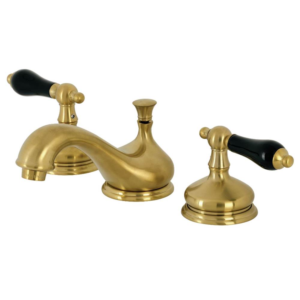 Kingston Brass Duchess Widespread Bathroom Faucet with Brass Pop-Up, Brushed Brass