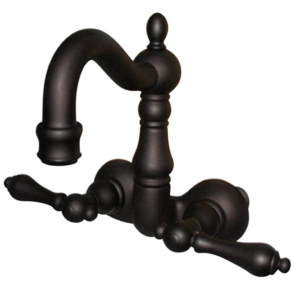 Kingston Brass Vintage 3-3/8-Inch Wall Mount Tub Faucet, Oil Rubbed Bronze