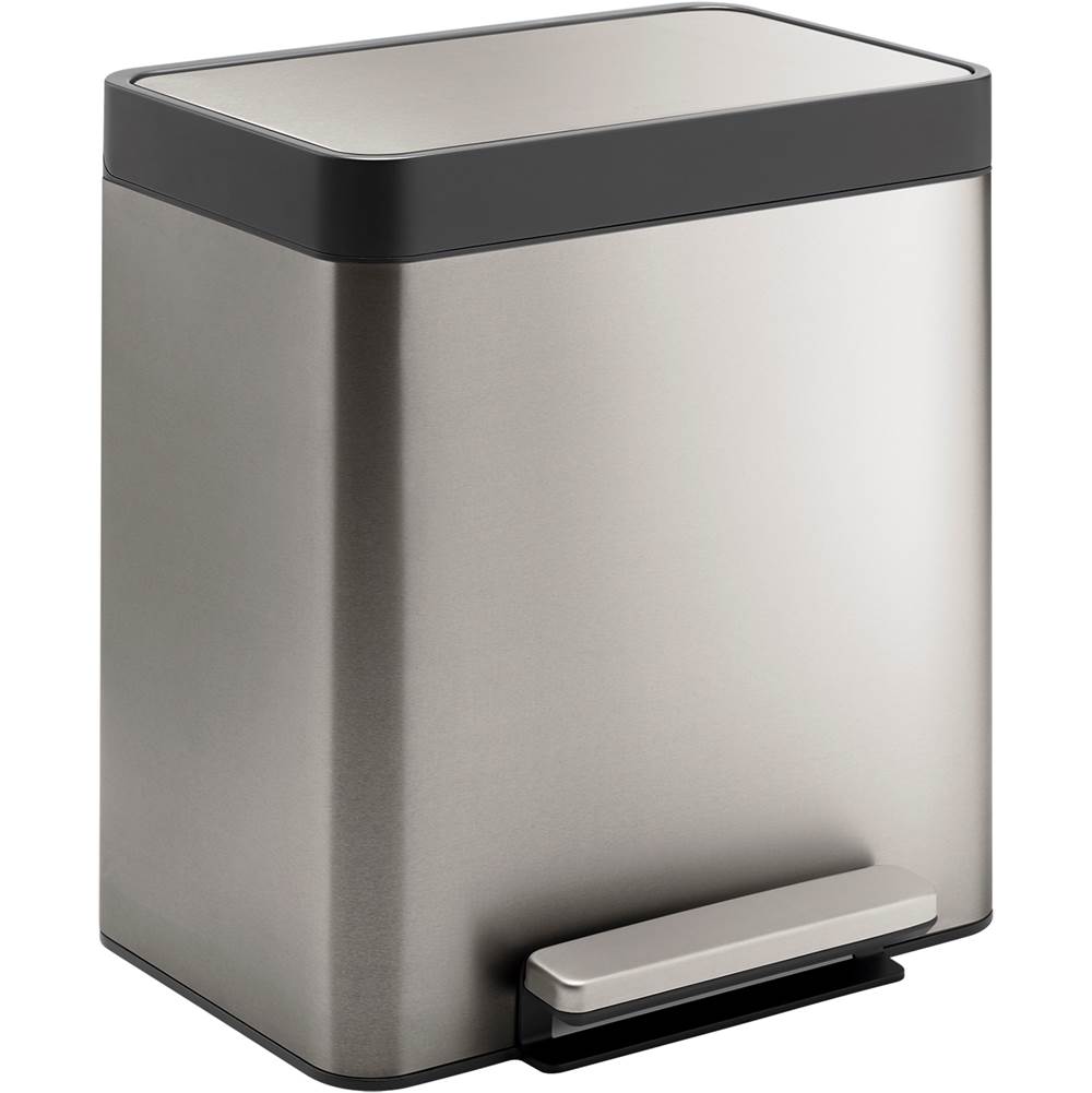 Kohler 8-gallon compact stainless steel step can