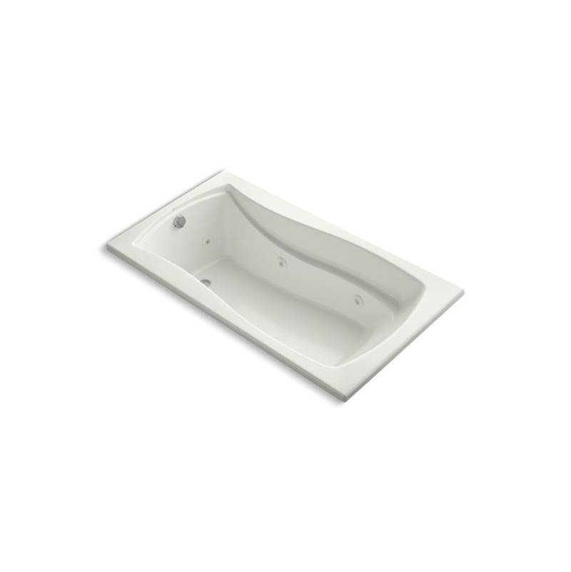 Kohler Mariposa® 66'' x 35-7/8'' drop-in whirlpool bath with end drain and heater