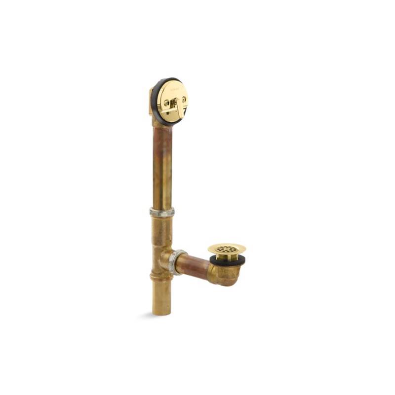 Kohler Swiftflo™ Adjustable drain, 20-gauge brass, for 18-1/2'' to 20-1/2'' baths