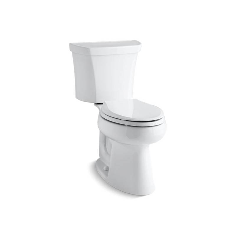 Kohler Highline® Comfort Height® Two-piece elongated 1.28 gpf chair height toilet with right-hand trip lever and tank cover locks