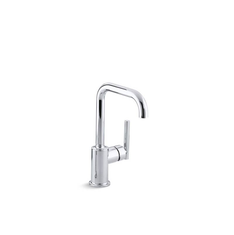 Kohler Purist® single-hole kitchen sink faucet with 6'' spout