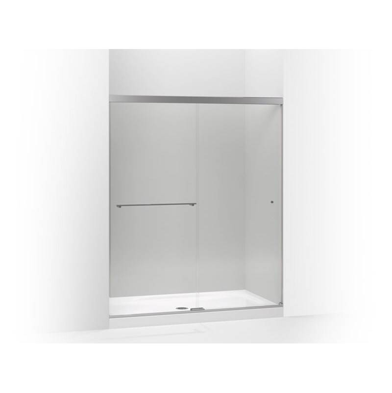 Kohler Revel® Sliding shower door, 76'' H x 56-5/8 - 59-5/8'' W, with 5/16'' thick Crystal Clear glass