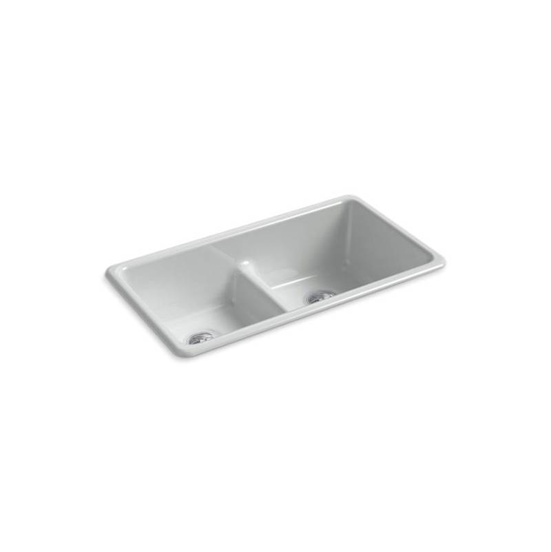 Kohler Iron/Tones® 33'' x 18-3/4'' x 9-5/8'' Smart Divide® top-mount/undermount double-equal kitchen sink