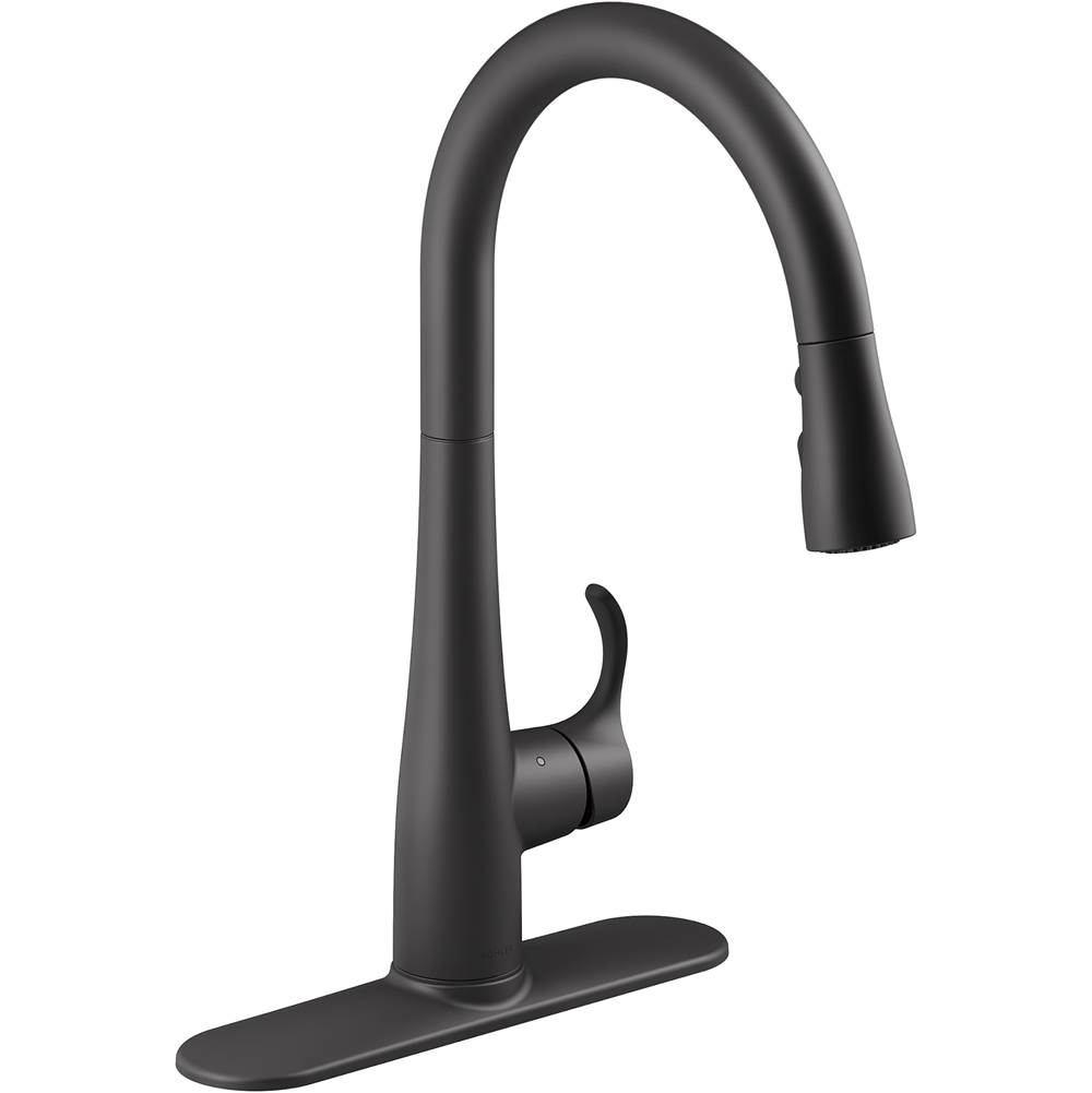 Kohler Simplice® Touchless pull-down kitchen sink faucet with three-function sprayhead