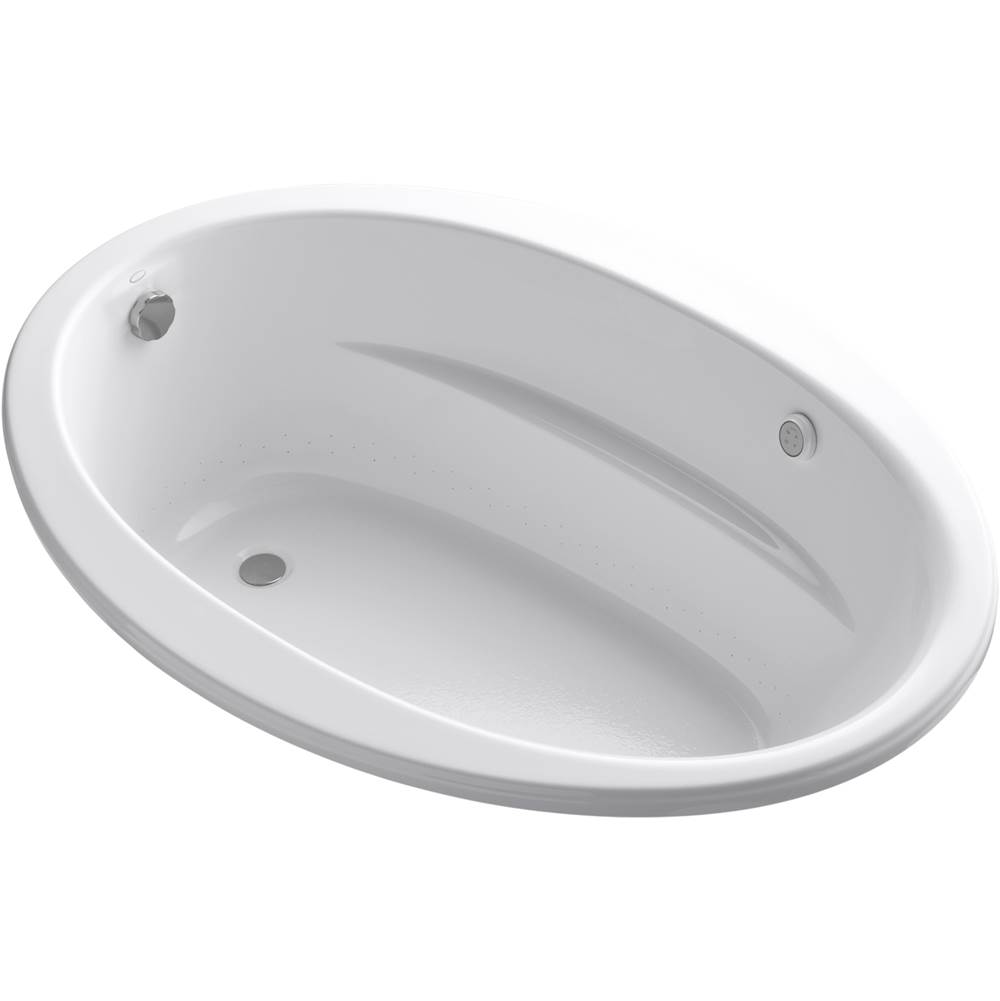 Kohler Sunward® 60'' x 42'' Heated BubbleMassage™ air bath with end drain