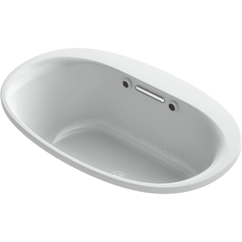 Kohler Underscore® Oval 59-11/16'' x 35-5/8'' heated BubbleMassage™ air bath with Bask® heated surface