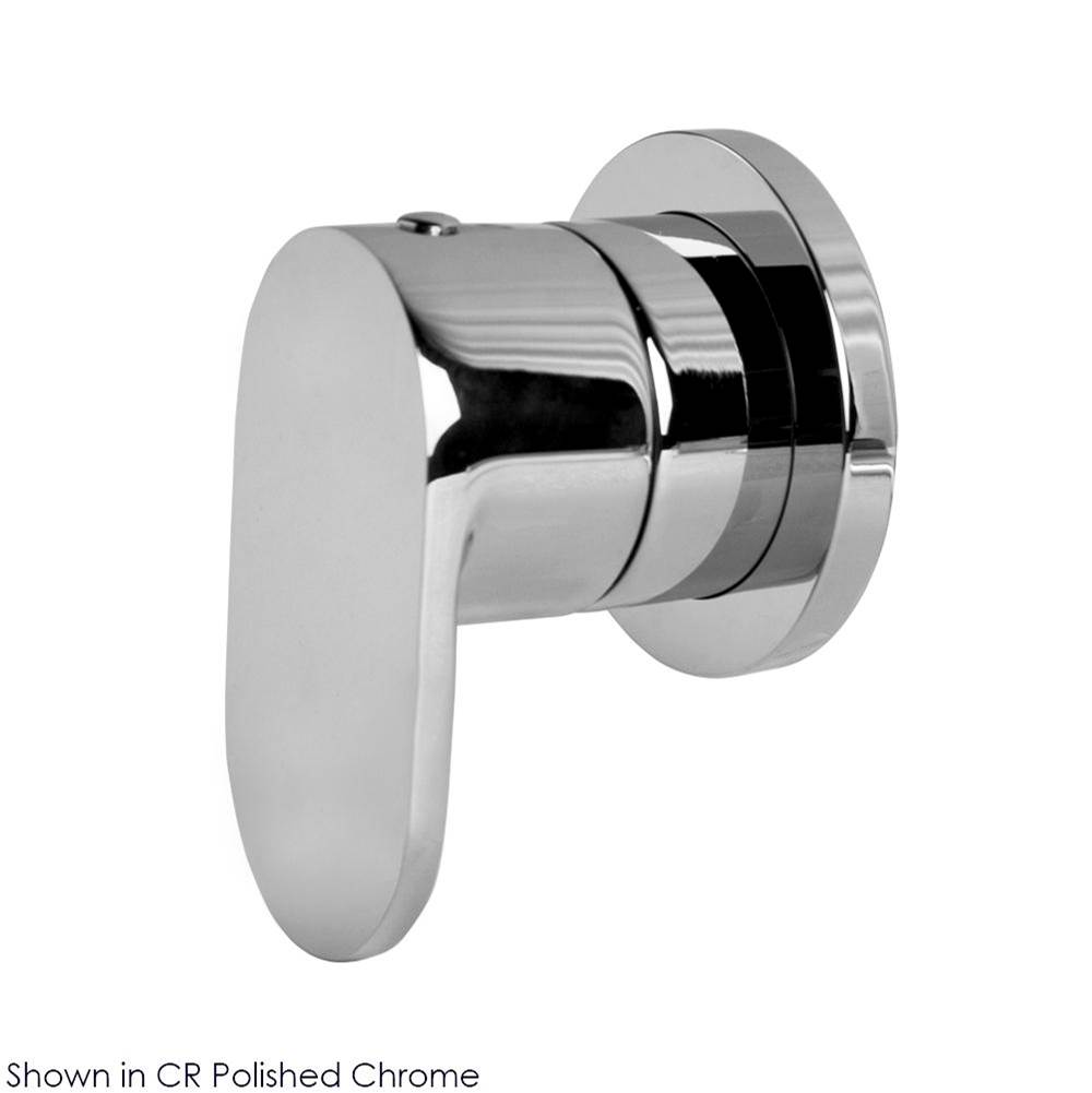 Lacava TRIM ONLY - 3-Way diverter valve GPM 10 (43.5 PSI) with round back plate and oval lever handle