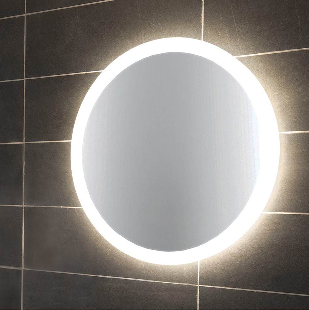 Lacava Mirror with clear frosted resin frame and LED accent light