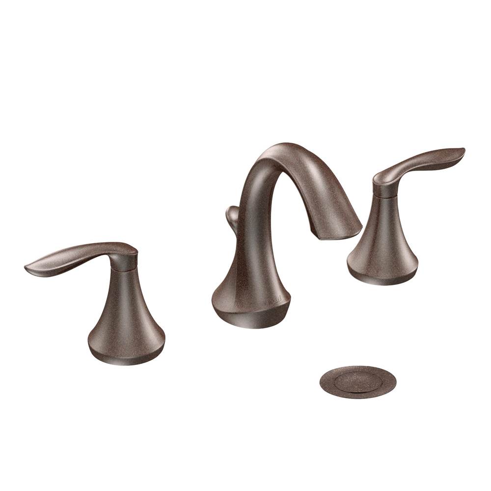 Moen Eva 8 in. Widespread 2-Handle High-Arc Bathroom Faucet Trim Kit in Oil Rubbed Bronze (Valve Sold Separately)