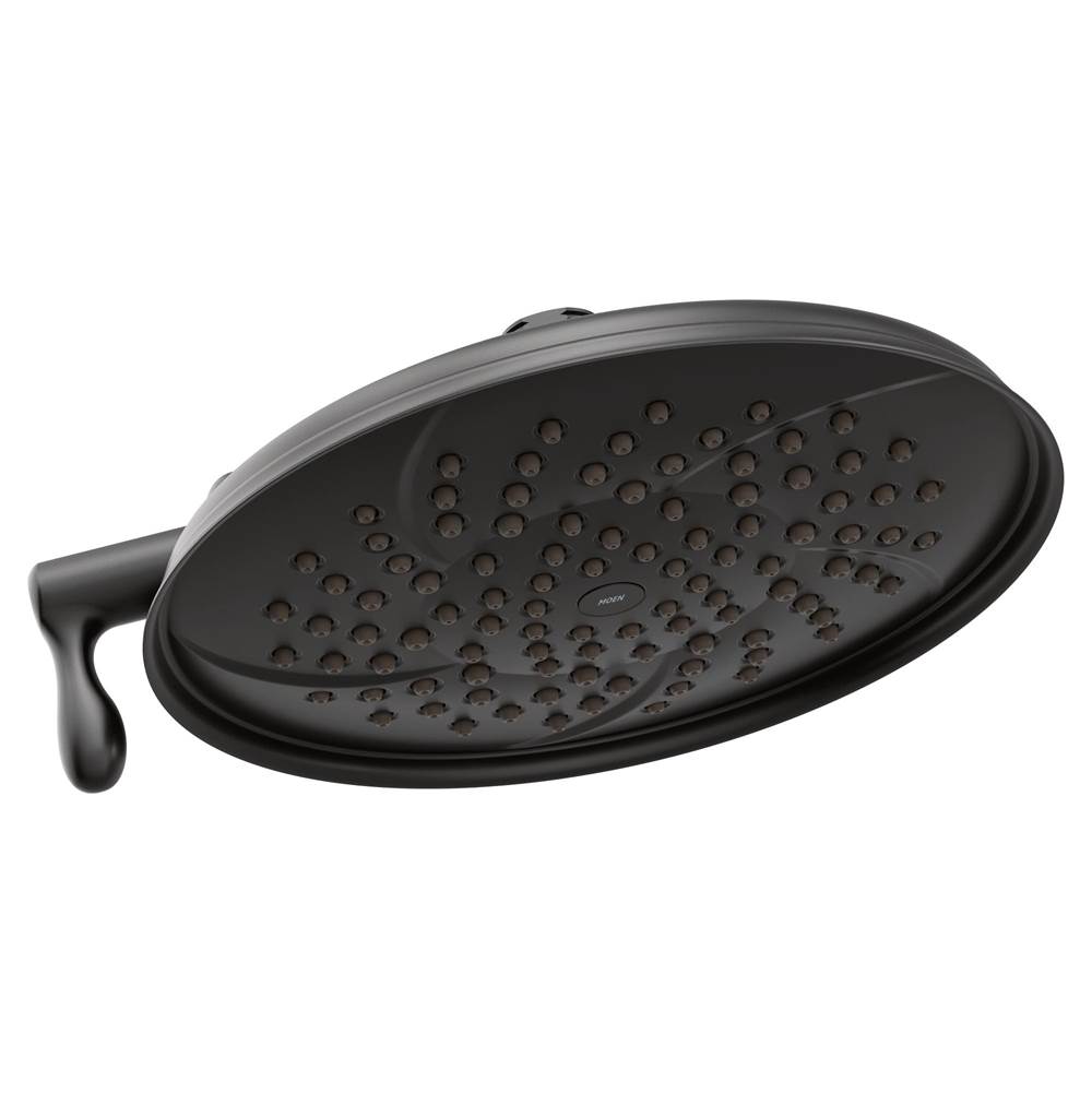 Moen Isabel 8-Inch Two-Function Showerhead with Immersion Technology, Matte Black