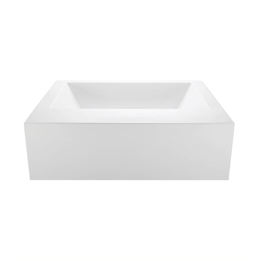 MTI Baths Metro 1 Acrylic Cxl Sculpted 1 Side Air Bath Elite - White (71.75X41.875)