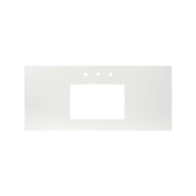 Native Trails 30'' Native Stone Vanity Top in Ash- Rectangle with 8'' Widespread Cutout