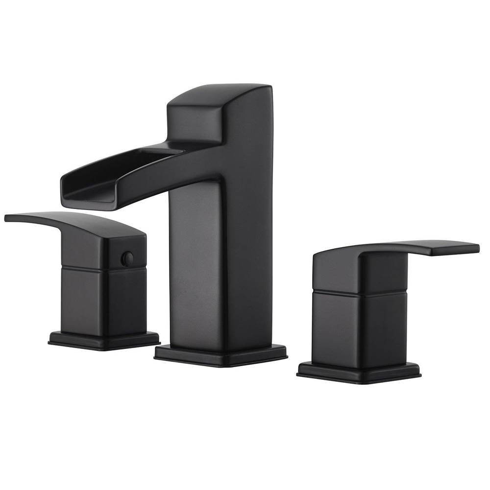 Pfister LG49-DF0B - Matte Black - Two Handle Widespread Lavatory Faucet