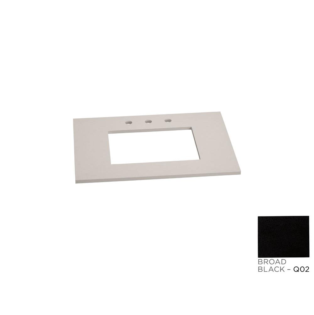 Ronbow 31'' x 22'' TechStone™ Vanity Top in Stone Gray - 3/4'' Thick