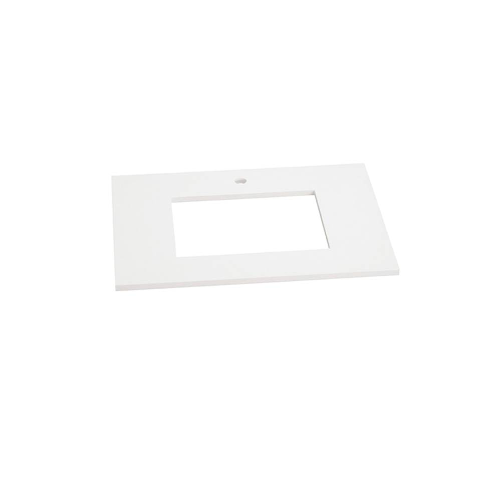 Ronbow 32'' x 19'' TechStone™  Vanity Top in Solid White - 3/4'' Thick