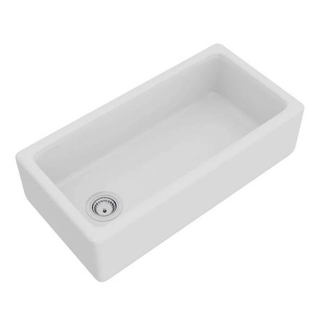 Rohl Lancaster™ 36'' Single Bowl Farmhouse Apron Front Fireclay Kitchen Sink