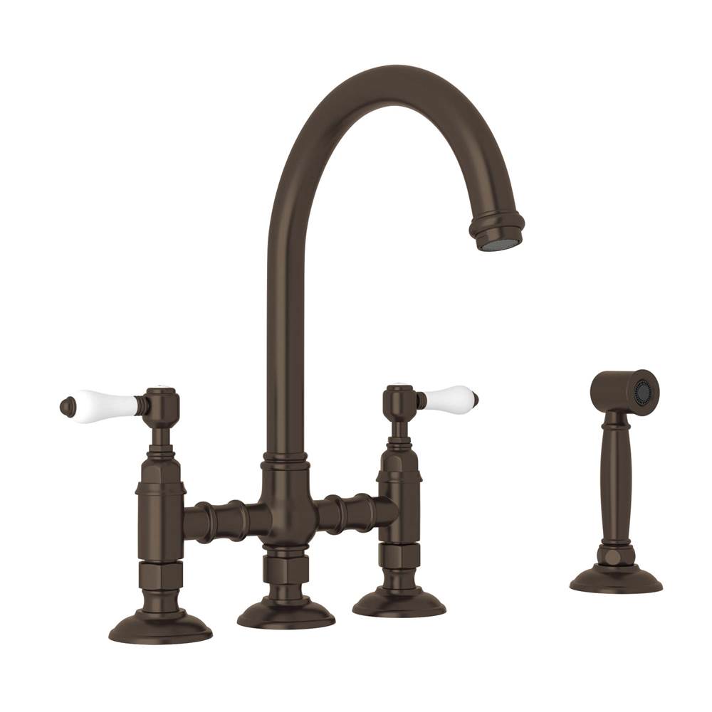 Rohl San Julio® Bridge Kitchen Faucet With Side Spray