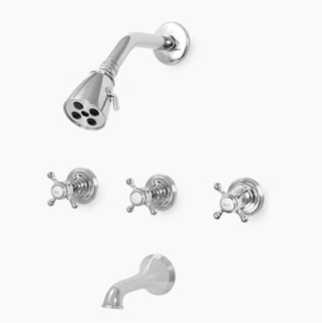 Sigma 3 Valve Tub & Shower Set TRIM (Includes HAF and Wall Tub Spout) SUSSEX POLISHED BRASS PVD .40