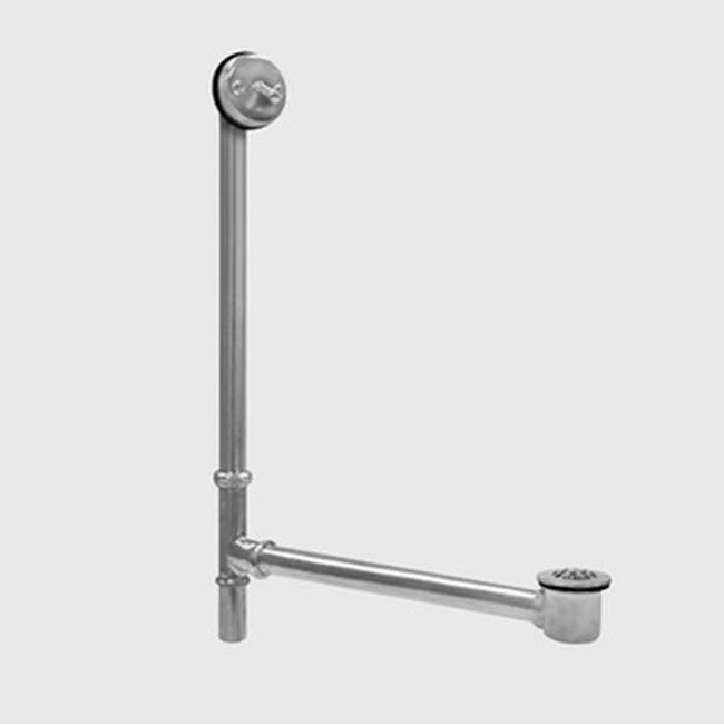 Sigma Concealed Trip-lever Waste & Overflow with Bathtub Drain & Strainer Makes up to 22''x 25''- 27'' Tall, Adjustable  SATIN NICKEL PVD .42